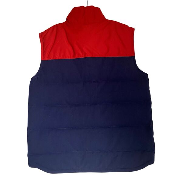 Patagonia Puffer Vest Jacket Men L Blue Red Down Duckdown Outdoor - Picture 2 of 13